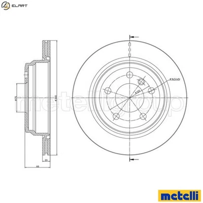 2x BRAKE DISC 23-1453C FOR BMW B38B15A 1.5L 3cyl 3 F31 B47D20A/B N47D20CA 2.0L - Image 1 of 4