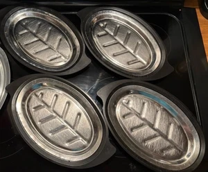 4 Vintage Nordic Ware Steak Sizzler Fajita Plates & Platter Holders No 310 - Picture 1 of 4