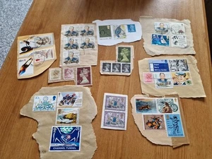 GB Ten Collectable Novelty Stamps On Paper - Picture 1 of 5