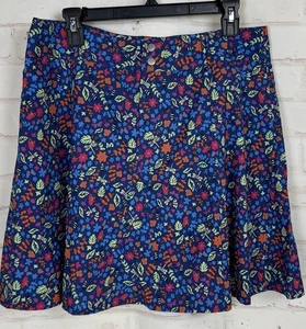 Falda corta Sahalie floral naturaleza línea A multicolor al aire libre senderismo tenis talla 14 - Imagen 1 de 9