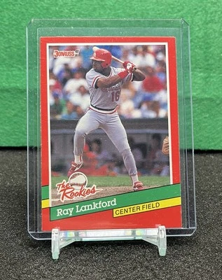 Ray Lankford 1991 Donruss The Rookies #8 St. Louis Cardinals - Image 1 of 2