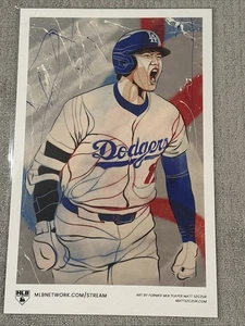 SHOHEI OHTANI Los Angeles Dodgers Matt Szczur MLB Network ART Poster ASG Village - Bild 1 von 2