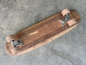 Vintage Hobie Super Surfer Wooden Sidewalk 23" Skateboard with Clay Wheels - Picture 1 of 10