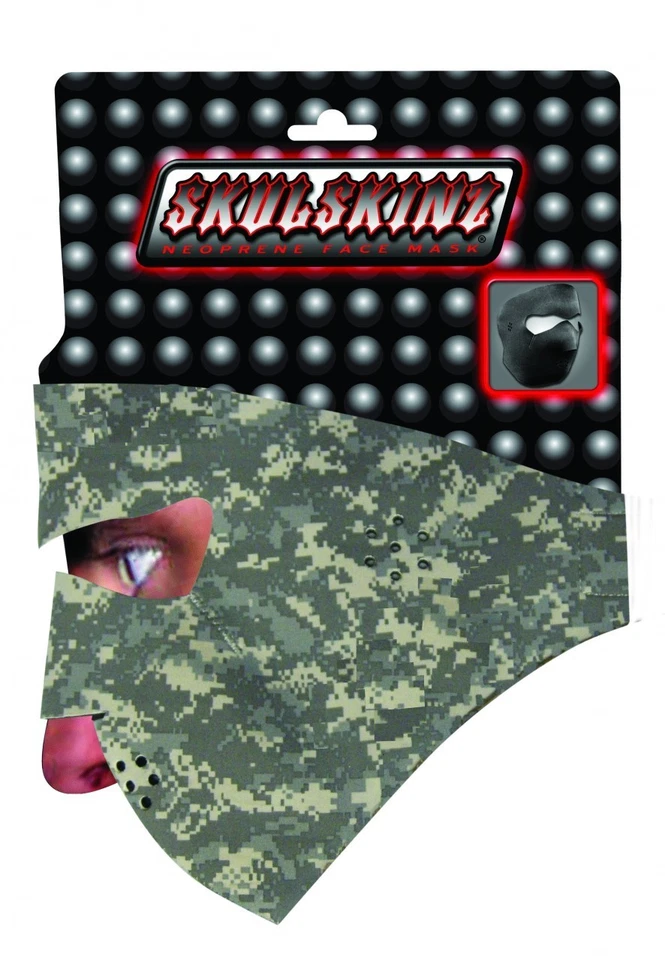 Pixelated ACU Camo Military Tactical Neoprene Full Face Mask Reversable Hunting — 第 1/1 张图片