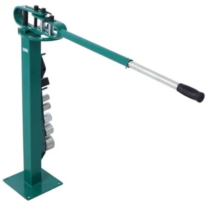 Tubo de fabricación de metal doblador compacto de piso de pedestal varilla 7 troqueles 1"-3" - Imagen 1 de 16