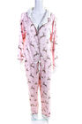 Honeydew Intimates Womens Deer Graphic Print Tucked In Jumpsuit Pink Size S