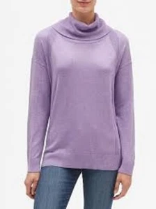 Banana Republic Cowl Neck Sweater, NWT, Size Large, Purple - Picture 1 of 1