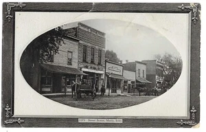 Manly, IA Iowa, Postkarte 1911, Straßenszene, Drogerie - Bild 1 von 3