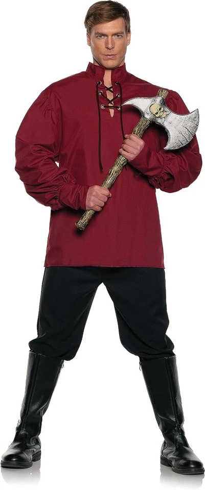 ADULTO HOMBRE RENACENTISTA MEDIEVAL ESPADACHINES ZORRO MOSQUETEROS PIRATA DISFRAZ CAMISA Foto 1 de 1