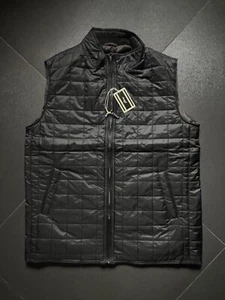 Brioni Men Vest Size 2XL/56 - color Black -zipper - Picture 1 of 10
