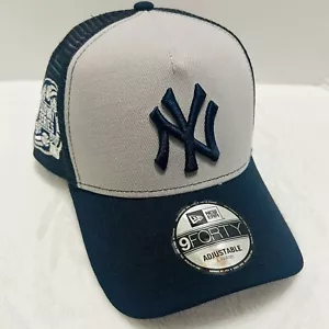 New Era New York Yankees Subway Series Patch 9FORTY Adjustable Snap Hat Gray - Picture 1 of 6