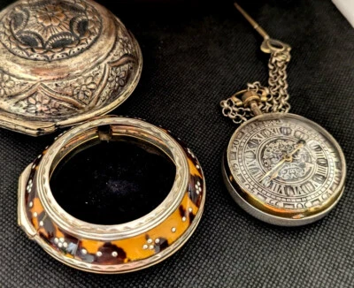 ZWICKEL ANTOINE BALMER MALTERS OSMANISCHER HAHN SILBER SCHUPPEN SCHILDKRÖTE VINTAGE 1800 - Bild 1 von 4