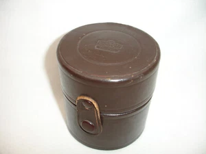 NIKON NIPPON Kogaku Tokyo LENS CASE , BROWN Small  3x2.75" #5236 - Picture 1 of 9