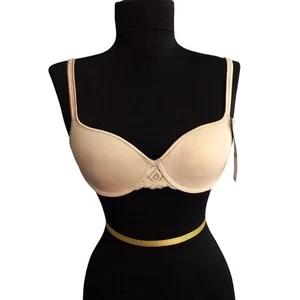 Wacoal 32A Petite Bra Underwire Beige Lace Accent Adjustable Straps New - Picture 1 of 8