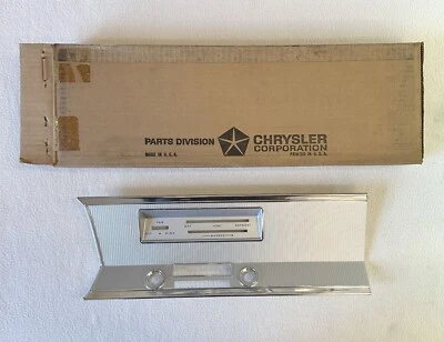 NOS MoPar 1967 Plymouth Valiant Signet Radio Heater Bezel NON A/C - Image 1 of 4