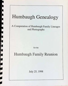 Humbaugh Genealogy Family Lineages and Photographs Johann Carl August Homburg - Imagen 1 de 12