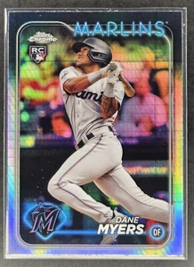 Dane Myers 2024 Topps Prism Refractor RC #46 Miami Marlins - Picture 1 of 2