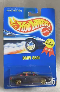 1991 Hot Wheels carta blu 255 BMW 850i medaglia d'oro velocità UGH - Foto 1 di 7
