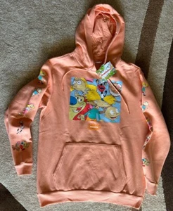 Nickelodeon Hey Arnold Rugrats Ren Stimpy New Hoodie Pullover 90’s Cartoons-L - Picture 1 of 5