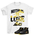 T-shirt None to Lose blanc assorti Jordan 12 rétro noir taxi CT8013-071 / NEUF