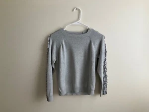 Tucker + Tate Gray Sweater with Ruffle Sleeves - Picture 1 of 13