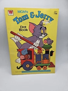 Tom & Jerry Dot Coloring Book 1980 Whitman NEW & UNUSED NOS - Picture 1 of 7