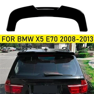 Gloss Black Rear Roof Spoiler Boot Trunk Wing Lip ABS For BMW X5 E70 2008-2013 - Picture 1 of 7