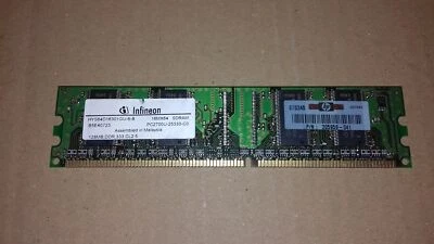 128MB PC3200U RAM PC Infineon HYS64D16301GU-5-B DDR DIMM 184pins 400MHz CL3 - Imagen 1 de 2
