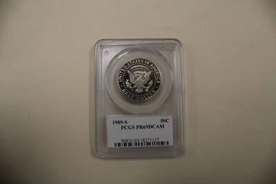 1989-S Kennedy Half  Proof 69 Deep Cameo 50C PCGS - Image 1 of 4