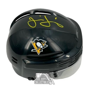Jaromir Jagr Autographed Pittsburgh Mini Hockey Helmet - BAS (Yellow) - Picture 1 of 1