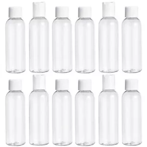 12 Pack Plastic Empty Toiletry Bottles 60ml Containers for Travel Essential Oil - Picture 1 of 1