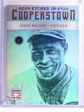 2015 Panini Cooperstown Etched In Hack Wilson Ruby Red #D15/15 #29