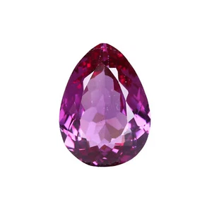 Brazil Purple Color Amethyst Pear Shape 25.5 Carat Imitation Created Gemstone - Picture 1 of 4