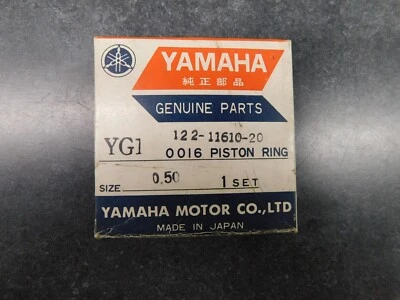 1964 Yamaha YG1 Piston Rings NOS 122-11610-20  2330 Foto 1 de 2