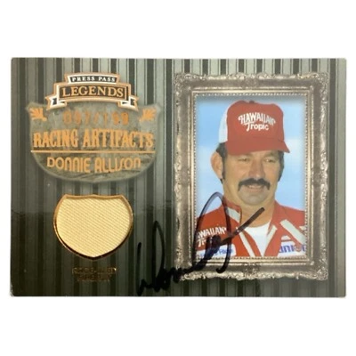 2009 Press Pass Legends Racing Artifacts #DoA-F Donnie Allison Dual Auto 97/199 - Image 1 of 2