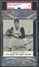 1961 Kahn's Wieners - Harvey Haddix - Pittsburgh Pirates - PSA 7 NM