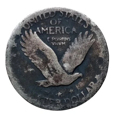 United States US Quarter Dollar 1927 Silver coin with Patina Eagle - Liberty - Image 1 of 2