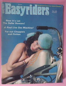 Easyriders May 1976 Vintage Motorcycle Magazine David Mann Centerfold Intact - Picture 1 of 13