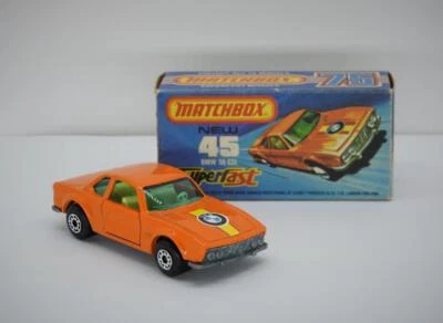 Matchbox Superfast Bmw 30 Csl No.45 Vnm In Original J Box Vintage 1976 - Immagine 1 di 4