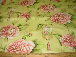 8 YDS KINGSWAY ASIAN MOON GARDEN COTTON DRAPERY UPHOLSTERY FABRIC FOR LESS - Picture 1 of 4