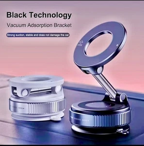 Magnetic Car Phone Holder – 360° Foldable Suction Cup Stand for iPhone... - Picture 1 of 9