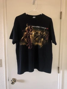 Vintage 2008 Gears Of War 2 Xbox 360 Game Promo Double-Sided Licensed T-Shirt Gr. L - Bild 1 von 5