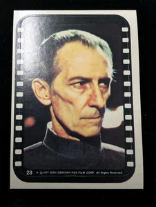 Tarkin Sticker 1977 Topps Star Wars Sticker #28 Karten - Bild 1 von 6