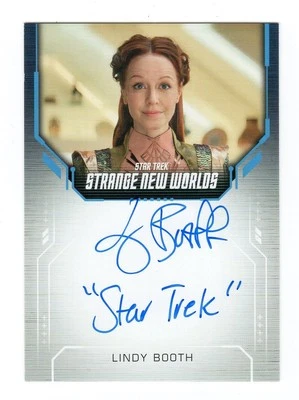 Star Trek Strange New Worlds Temporada 2 Autógrafo Lindy Booth como Álora "Star Trek" Foto 1 de 3