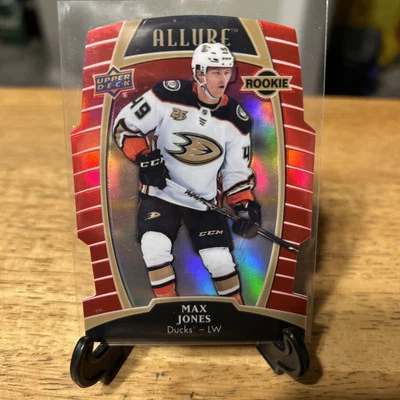 2019-20 Upper Deck Allure Rookies Red Rainbow Max Jones #72 Rookie RC - Image 1 of 2