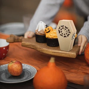 Wooden Coffin Candy Box Treat Boxes for Halloween Small Container - Picture 1 of 12
