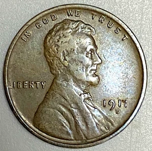 1911-D Lincoln Wheat Cent Semi-Key Date - Picture 1 of 2