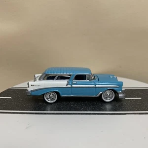 2001 Johnny Lightning Tri-Chevy 1956 Chevy Nomad Wagon Blue/White Two-Tone NM - Picture 1 of 14