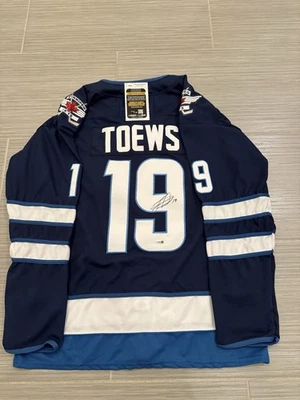 Jonathan Toews Signed Winnipeg Jets Jersey JSA COA - Image 1 of 2