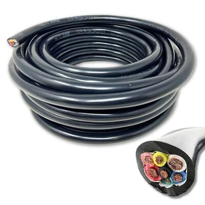 Heavy Duty 14/12/10AWG Multi Guage 7 Way CCA Conductor Wire RV Trailer Tow - Picture 1 of 8